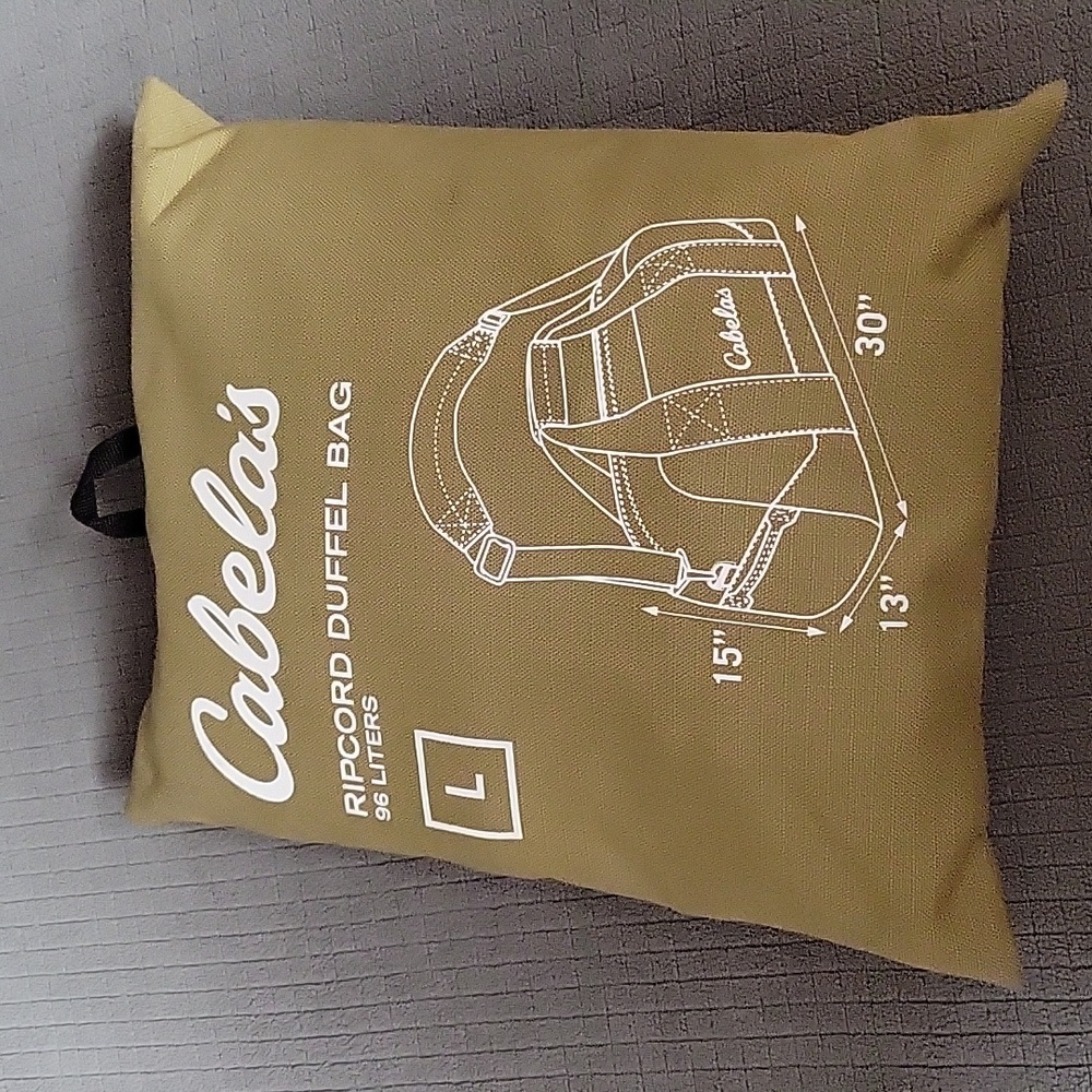 Cabelas ripcord duffel bag large